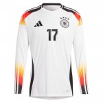 Günstige Fußballtrikots Deutschland Wirtz 17 Heimtrikot EURO 2024 Langarm